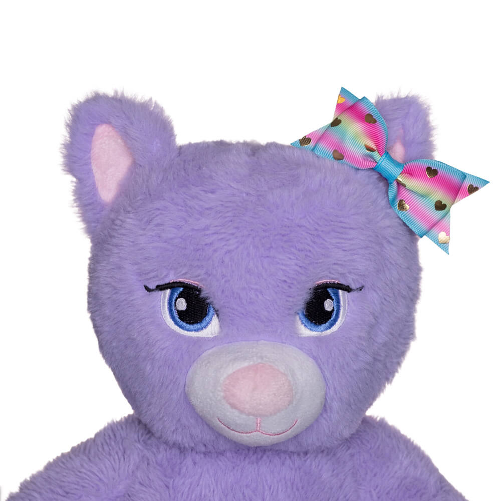 خرید گل‌سر پاپیون قلبی رنگین کمانی