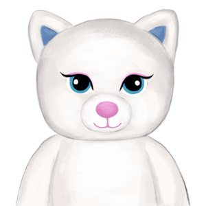 عروسک گربه سفید