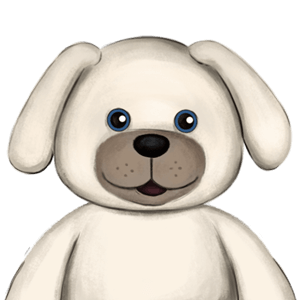 عروسک سگ شیری