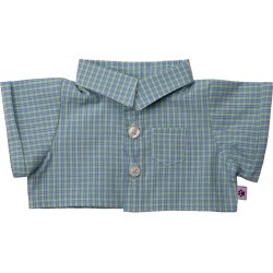 بلوز عروسک چهارخونه سبز